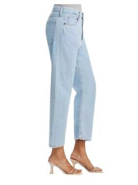 NWOT AGOLDE PARKER Easy Straight Jeans Relaxed Cropped In Pivot Light Wash 32